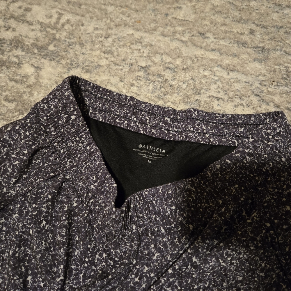 Athleta Mesh Racer Shorts - Picture 2 of 4